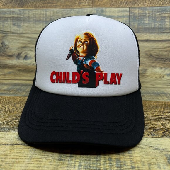 Child's Play Unisex Trucker Hat 80s Cult Horror The Good Guys Retro Ball Cap - Picture 2 of 5